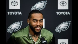 Eagles DeSean Jackson returns to Philadelphia [upl. by Annayhs]