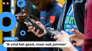 Telefoons in de klas nu ook verboden op basisscholen [upl. by Nylanaj]