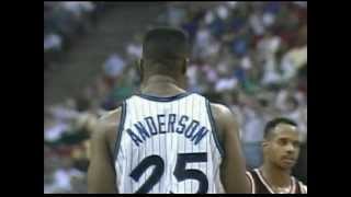 Nick Anderson 42pts8rebs6asts5stls vs Heat 1992 [upl. by Charissa]