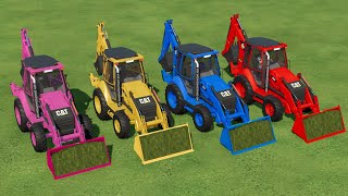 TRANSPORTING JCB LOADERS IN FS22  FARMING SIMULATOR 22 [upl. by Ylicec]