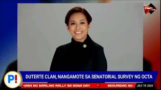 Duterte Clan nangamote sa senatorial survey ng OCTA [upl. by Dagall]