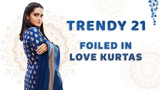 Foiled in Love Kurtas for Women  Trendy 21  Flipkart [upl. by Christan]