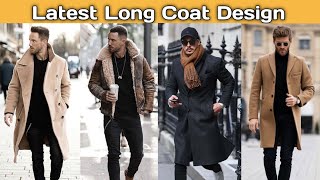 Latest Stylish Long Jacket Design For Mens  Over Coat Outfits Ideas [upl. by Aenal150]