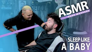 ASMR  Sleep Like A BABY With Asmr Head Massage In Asmr Barber Shop [upl. by Nylarad]