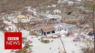 Irma Apocalypse and the aftermath  BBC News [upl. by Ynohtona]