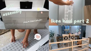 VLOG  IKEA MALM CHEST DRAWERS ASSEMBLYIKEA ALTAPPEN FLOOR DECKING DO IT YOURSELF [upl. by Cayla]