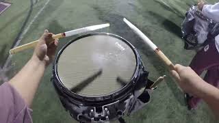 Grandville High School Marching band 2023 Snare Cam [upl. by Estella]