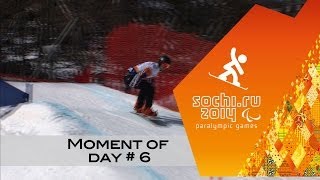 Day 7  Snowboard moment of the day  Sochi 2014 Winter Paralympic Games [upl. by Moreville985]