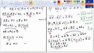 Logique combinatoire  Exercice corrigé 3 simplification par algèbre de boole [upl. by Stig]