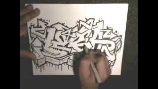 Drawing Graffiti  Requested  JEBA By WIZARD [upl. by Ottavia]