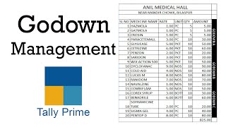 Godown management in Tally Prime  tallyprime [upl. by Jacoba]