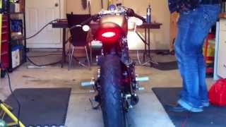 1982 Yamaha Virago XV750 Fork Swap and Custom Exhaust [upl. by Atikat]