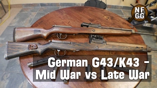 German G43 K43  Late War vs Mid War Variations and Differences [upl. by Timofei452]