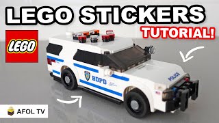 How we make Custom LEGO Stickers Quick Overview [upl. by Suoicul]