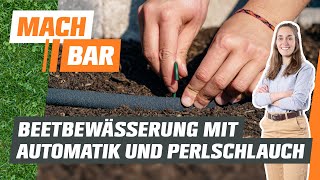 Perlschlauch verlegen zur Gartenbewässerung  OBI [upl. by Grissom967]