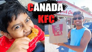 CANADA KFC 🍗 🍟  REVIEW  IT WAS YUMMYYY 😋  VelBros Tamil [upl. by Aehcsrop]