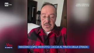 Massimo Lopez investito caccia al pirata della strada  La Vita in diretta 02122024 [upl. by Jadd372]