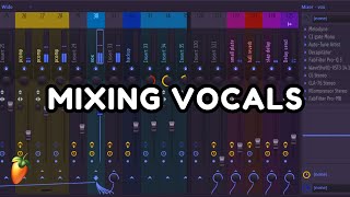 how to mix vocals like a pro  vocal mixing fl studio [upl. by Ahcorb564]