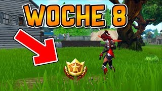 FORTNITE WOCHE 8 SCHATZ  Bär Krater Kühlschrank Schatzkarte  Schatzsuche deutsch [upl. by Yrol639]