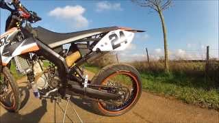 Derbi senda moteur KTM 85 SX [upl. by Aneehsor]