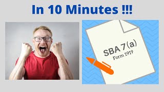 How To Complete The SBA Form 1919 In Only 10 Minutes [upl. by Eniladam964]