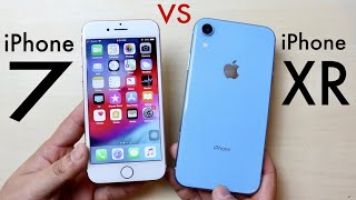 iPhone 7 Plus vs iPhone XR Speed Test [upl. by Elgar]