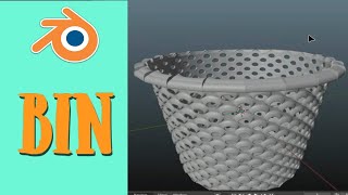 BIN modeling  Blender tutorial for beginners [upl. by Anaud]