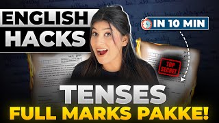 TENSES Short Trick Class 10 English😎 ErrorCorrection Most Expected Questions🔥One shot Revision✅ [upl. by Yetnom]