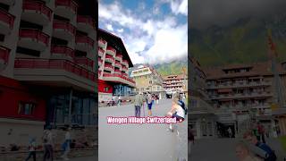 Wengen village Switzerland lauterbrunnen vlog wengenswitzerland [upl. by Shanna]