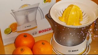 🍊Spremiagrumi Elettrico quotBoschquot  Unboxing  Test  Vitamina C  Brindiamo alla Salute 🍹🍊 [upl. by Osrit]