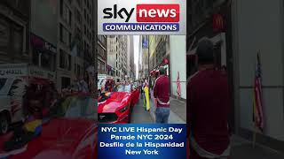 NYC LIVE Hispanic Day Parade NYC 2024 Desfile de la Hispanidad New York  Sky News Pakistan [upl. by Abert]