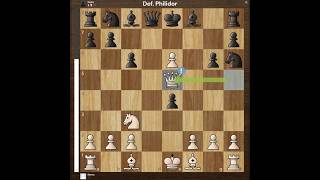 Errores en la Apertura 1 Def Philidor chess ajedrez chessgame games checkmate chesstactics [upl. by Lleynod]