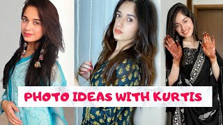 How To Pose In Kurtis photo ideas  inspo✨🌼 [upl. by Heiney]