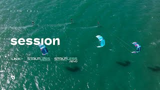 SESSION KITE FOILING WITH THE UNIK STRUTLESS AND STRUTLESS REVO [upl. by Firahs]