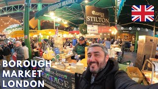 Londons Amazing Borough Market at London Bridge  Street Food Paradise Xmas 2022 🇬🇧 [upl. by Aundrea]