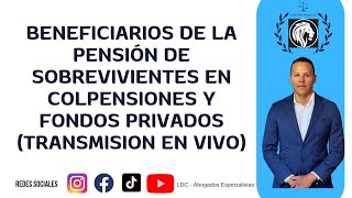 🔵 PENSION DE SOBREVIVIENTES ESPOSA YO COMPAÑERA PERMANENTE COLPENSIONES🔵 PROTECCIÓNPORVENIR [upl. by Sheela453]