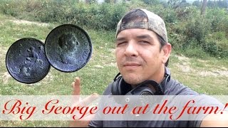 41 Big King George III 1807 1 Pence at the old Farm  2016 Metal Detecting CTX 3030 Colonial Coins [upl. by Anevad]