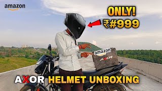 AXOR apex solid dull black helmet Unboxing  And first review 😍 Riding helmet Unboxing [upl. by Yleoj976]