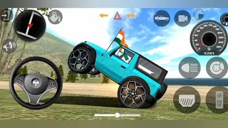 Dollar Song Modified Mahindra Red Thar  Driving Village 💙 Off Roading Driving Android Gameplay [upl. by Ydnerb]