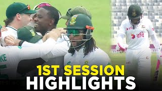 1st Session Highlights  Bangladesh vs South Africa  1st Test Day 1  M3H1K [upl. by Crissie736]