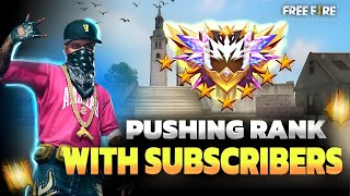 Free Fire Live Rank Push With Subscribers  Play Free Fire Live and Win Redeem Code 🏆🤑 freefirelive [upl. by Beatrice]