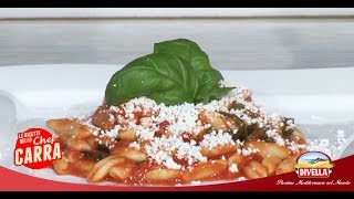 Ricetta Cavatelli con rucola alla pugliese dello Chef Carra  Divella [upl. by Norean834]