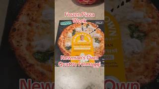 Frozen Pizza Week Newman’s Own Stone Fired Quattro Formaggi pizza food [upl. by Farrel]