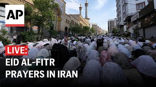 LIVE Ayatollah Ali Khamenei leads Eid alFitr prayers in Iran [upl. by Demb]