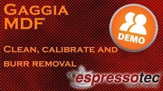 Gaggia MDF  Cleaning Calibrating and Burr Removal [upl. by Rola]