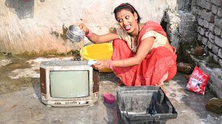 दहेजुवा टीवी पगली के Bhojpuri comedy [upl. by Tala602]