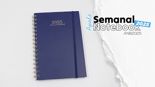 Agenda Semanal Notebook 2025  ANB2025 [upl. by Atinuj163]