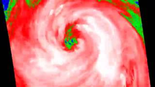 Satellite views of Typhoon Mangkhut  Ompong IR Storm scale [upl. by Cheng]