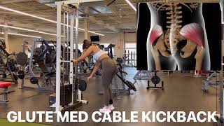 Glute Medius Cable Kickback [upl. by Renrew]