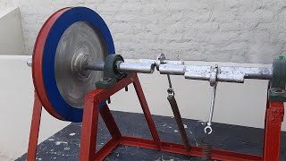 Build Flywheel Spring Machine  Free Energy Generator use Dual Spring Machine  Spring Machine Setup [upl. by Nauqan]